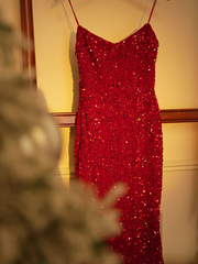 Retro Sequin Halter Long Dress