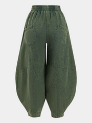 Retro Linen Baggy Pants