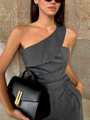 Irregular Vest Two Piece Set