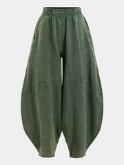 Retro Linen Baggy Pants