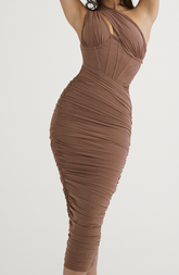 Robe mi-longue corsetée Lilian