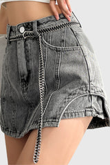 Jeans-Skort - Schwarz