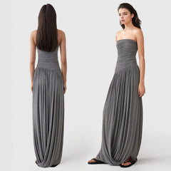 ROBE MAXY EN JERSEY GRIS