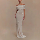 Floral One-Shoulder Midi Dress