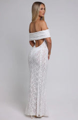 Lace Dress With Open Back And Tube Top