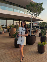 Knitted Waist Mini Dress