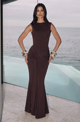 Pleated Vest Maxi Dress