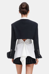 Hemd und Bolero 2-teiliges Set - Weiß