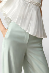 Pantalon taille haute classique - Vert