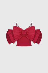 Ribbon Top - Red
