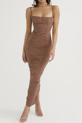 Lilian Corset Midi Dress