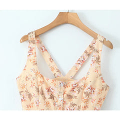 Falling Petals Midi Dress