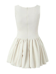 Fondness Frill Cream Dress