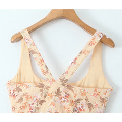 Falling Petals Midi Dress