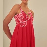 Robe longue sans manches RED SLING