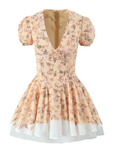 Falling Petals Mini Dress
