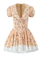 Falling Petals Mini Dress