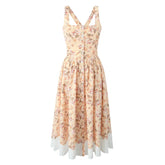 Falling Petals Midi Dress