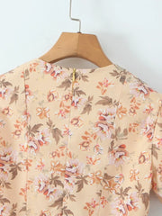 Falling Petals Mini Dress