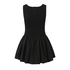 Fondness Frill Black Dress