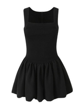 Fondness Frill Black Dress