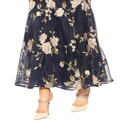 Mules à talons aiguilles en cuir verni à bout pointu et détails en cristal - Blanc cassé