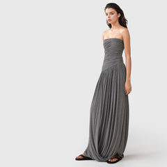 ROBE MAXY EN JERSEY GRIS