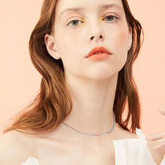 Iced Out Cubic Zirconia Rhodium Plated Sterling Silver Tennis NeckLace