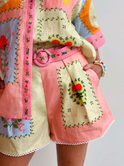 Linen Shirt & Shorts Set