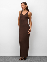 Knit Sleeveless Slim Fit Long Dress