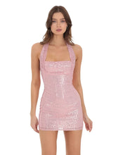 Necklace-Style Sequin Dress