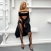 KOYUKI PATCHWORK Mesh LEGGINGS