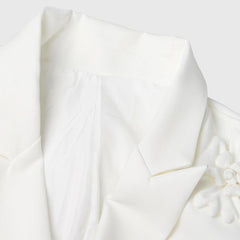 Blazer BLANC à Fleurs