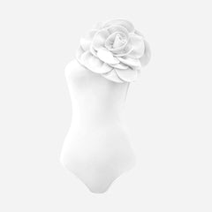 BODY BLANC avec FLEURS