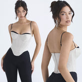 FUYUKO WHITE CORSET with STRAPS