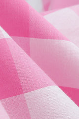 Robe à carreaux rose du film Barbie Margot