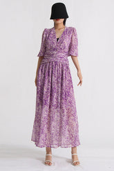 Aurier bedrucktes Midikleid