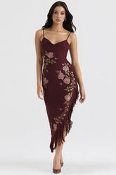 Robe nuisette mi-longue asymétrique