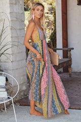 Printed Bohemian Slip Maxi Dress