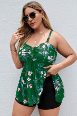 Badekleid mit Blumenmuster und Shorts