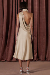 Robbia Satin-Midikleid