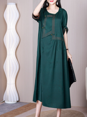 Down To Earth A-Linien-Kleid mit rundem Halsausschnitt