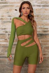 Zuma Asymmetrische Cut-Out-Hose