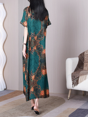 Robe trapèze à manches courtes et col rond Beautiful Life