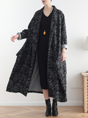 robe manteau cardigan de style ouvert avec poches latérales