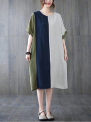 Robe mi-longue en coton Un ange sur terre