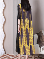 Robe trapèze à col rond Sun Shine