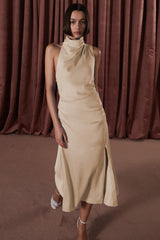 Robbia Satin-Midikleid