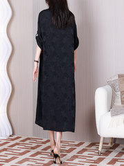 Robe trapèze à col à revers Wonderful Tonight