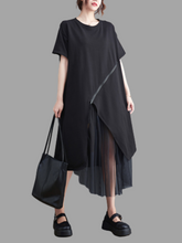 Keep Moving Round Neck A-line Dress